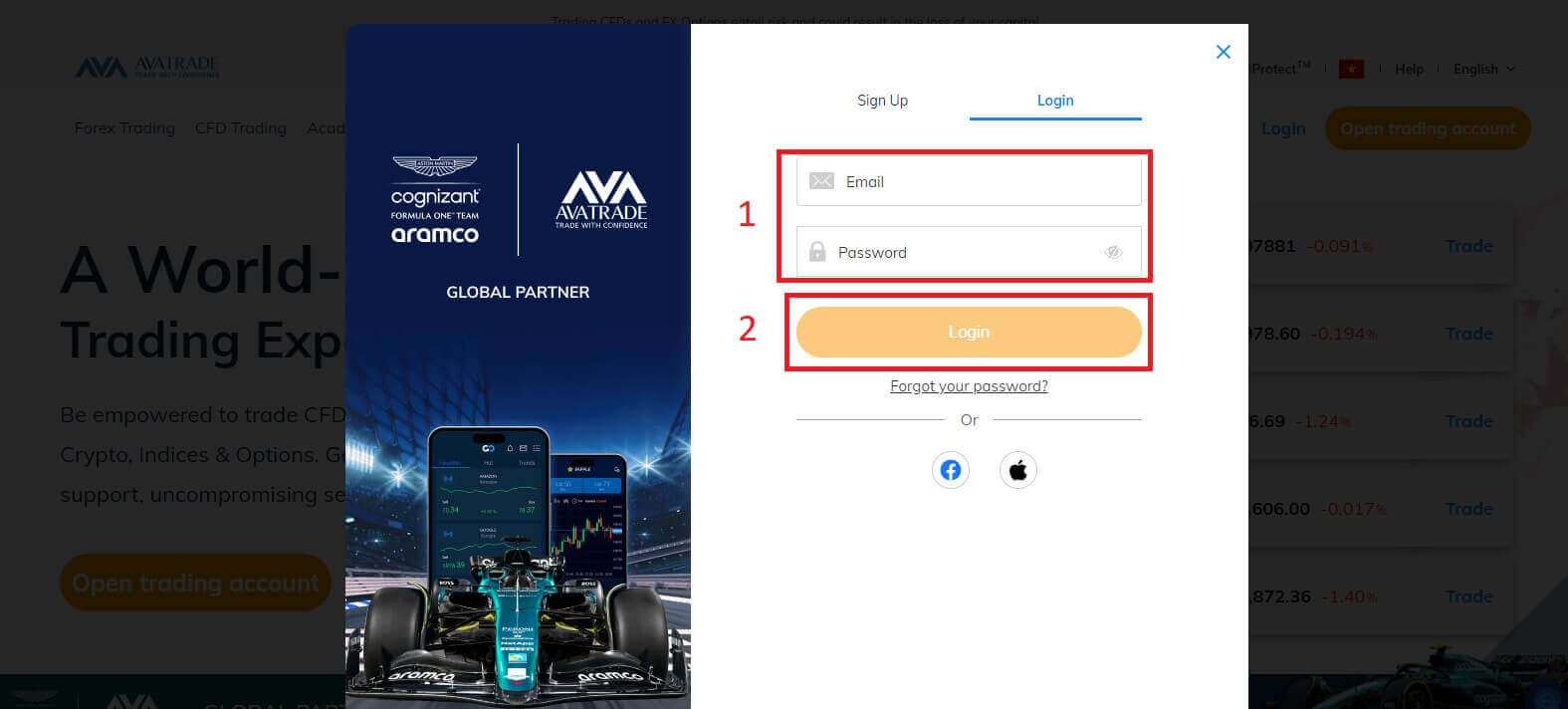 Ki jan yo konekte epi kòmanse komès Forex nan AvaTrade Ki jan yo konekte epi kòmanse komès Forex nan AvaTrade